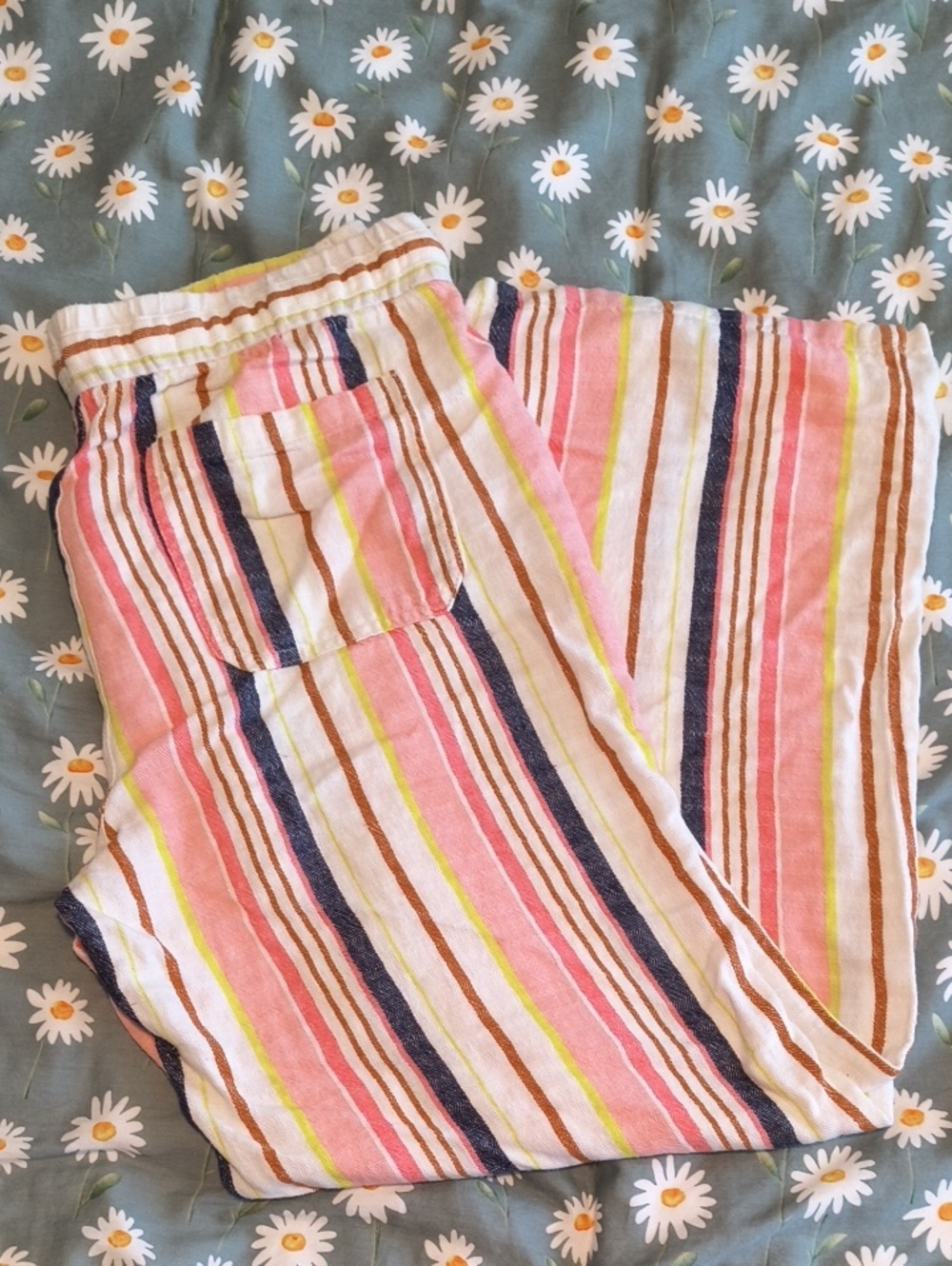 Old Navy Striped Linen Pants